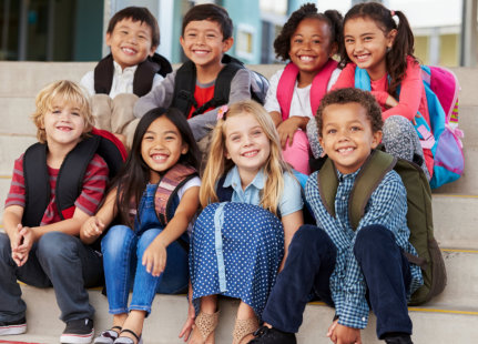 group of joyful kids